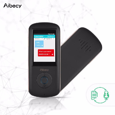 

Aibecy Real-time Multi Language Translator Speech Translation Device Intelligent Voice Interpreter for Business Travel Shopping Le