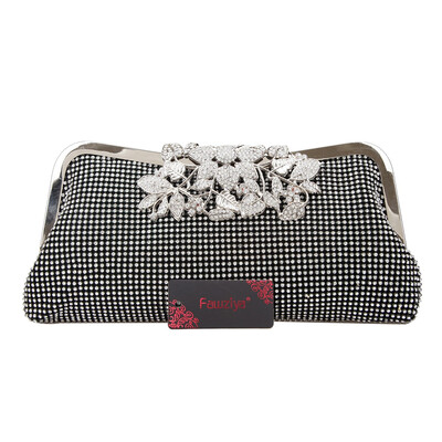 

Fawziya Flower Crystal Bag Soft Clutch Purses For Women Evening