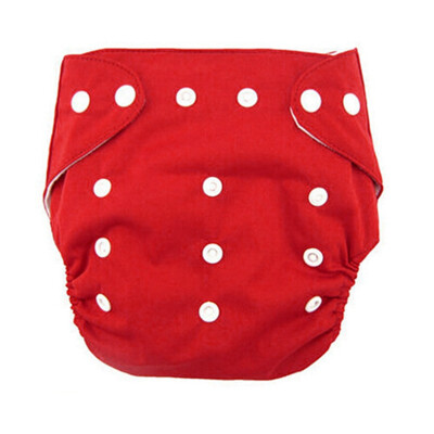 

Red Adjustable Waist  Baby Infant Cloth Diaper Nappy Cover Insert