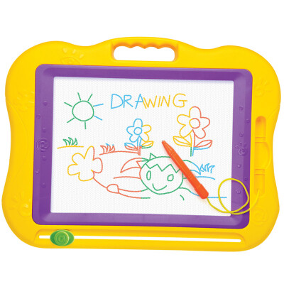 

【 early education】 Qi fun 936A color magnetic drawing board oversized children's writing board baby graffiti painting board Meng Department of cartoon drawing board fruit wizard painting tools