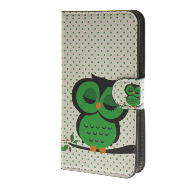 

MOONCASE Owl style Leather Wallet Flip Card Slot Stand Pouch Case Cover for HTC Desire 620 A14