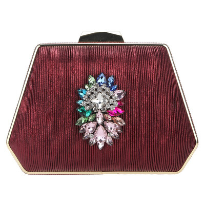 

Fawziya Multicolorl Big Flower Rhinestone Elegant Clutch Purses For Women Evening Bags
