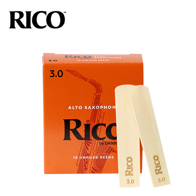 

RICO Daddario DAddario RJA1030 Alto Saxophone Reeds Ruikou 30 E-Alto 10 Pieces US Import