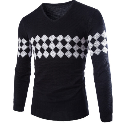 

Zogaa New Men's Sweater V-neck