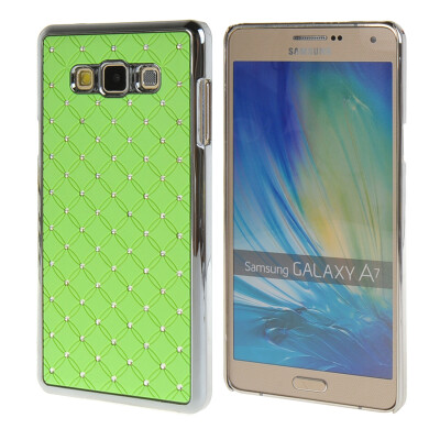 

MOONCASE Galsxy A7 Case Hard Luxury Chrome Rhinestone Bling Star Back Case Cover for Samsung Galsxy A7 Green
