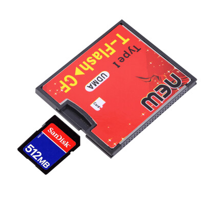 

T-Flash to CF type1 Compact Flash Memory Card UDMA Adapter Up to 64GB Red&Black