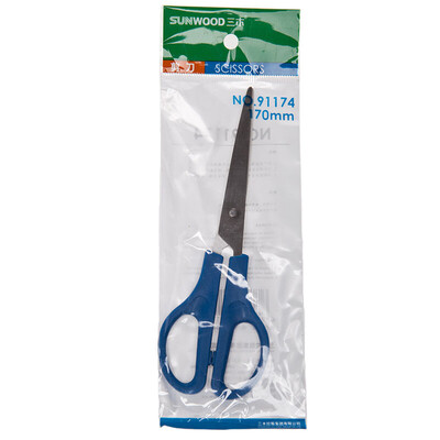 

Sanmu SUNWOOD 91174 170mm office scissors labor-saving household scissors blue