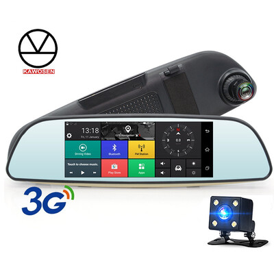 

KAWOSEN E515 Car DVR 3G Mirror 65" Dash Cam Full HD 1080P Video Recorder Camera Android 50 GPS Rearview Mirror Registrar