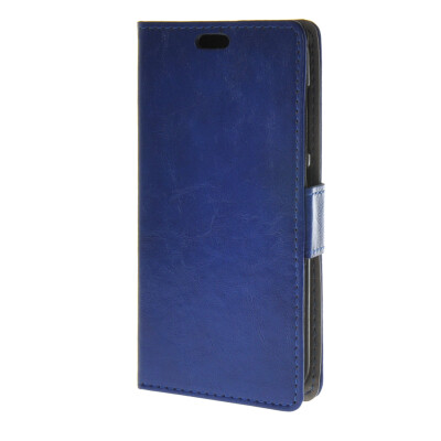 

MOONCASE Smooth Skin PU Leather Case Wallet Flip Card Stand Back Cover for Huawei Ascend Y520 Blue