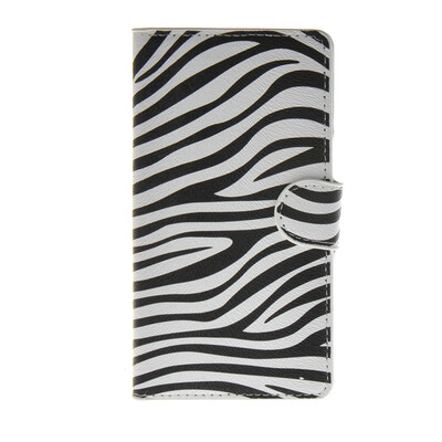 

MOONCASE Zebra style Leather Side Flip Wallet Card Slot Stand Pouch ЧЕХОЛ ДЛЯ Samsung Galaxy A7