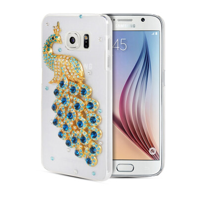 

MOONCASE Luxury Crystal Bling Rhinestone Hard Plastic Back Rubber Shell Case Cover for Samsung Galaxy S6 G9200