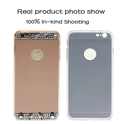 

Bling Мягкая силиконовая Зеркало гальванических телефона Дело Чехол для iPhone 6 / 6S 4.7