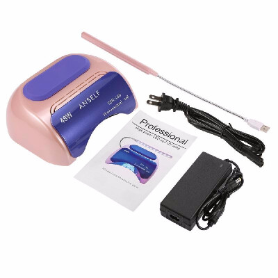 

Anself 48W LED CCFL Nail Lamp Nail Gel Dryer Nail Curing Machine Fingernail Toenail Gel Curing 110 240V Nail Art Painting Salo