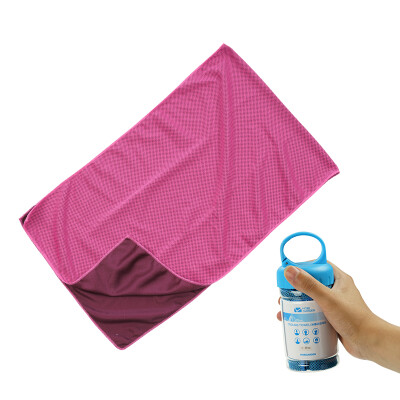 

MOBIGARDEN outdoor sports soft sweat-absorbent cold rapid cooling sweat running fitness quick-drying towel EXLQI71001 rose red