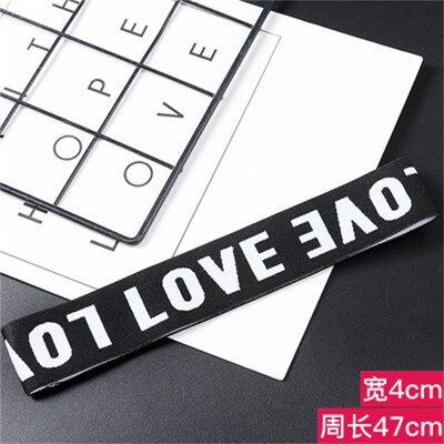 

Sport Yoga Elastic Hair Bands For Adult And Kids Alphabet Letter Headbands Girls Hair Accessories 2018 Hot Sale