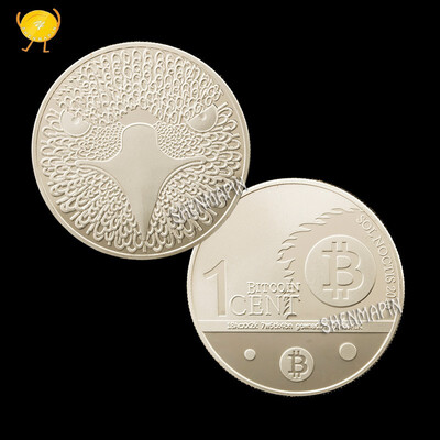 

Owl Bitcoin Commemorative Coin World Virtual Souvenir Gilded Silver Plated Commemorative Medal Collectibles