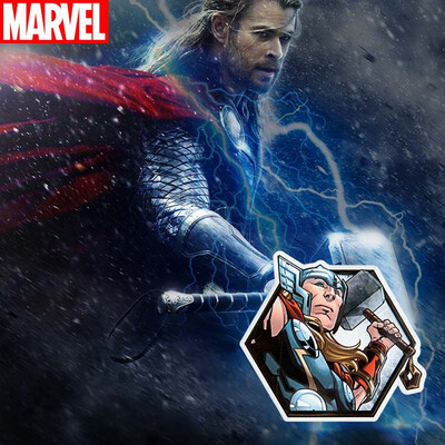 

Marvel Rayvel Creative 3D Metal Fridge Sticker Avengers 3 Cartoon Character Universal Soft Magnet