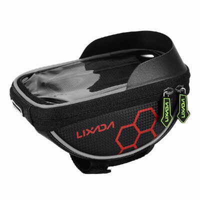 

Lixada Cycling Bike Bicycle Bag Top Tube Handlebar Bag Touchscreen Cell Phone Mount Holder MTB Road Bike Bicycle Front Frame Bag