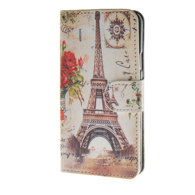 

MOONCASE Eiffel Tower Leather Wallet Flip Card Slot Holster Pouch Stand Shell Back Case Cover for Samsung Galaxy A3