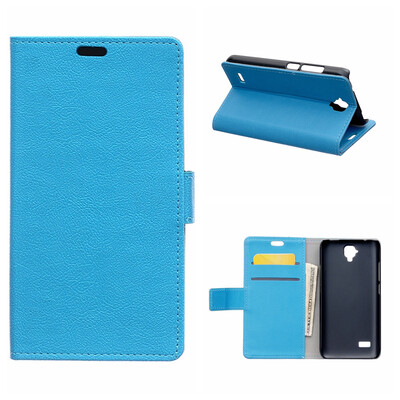 

MOONCASE PU Leather Flip Wallet Card Slot Bracket Back Case Cover for Huawei Y5 Y560