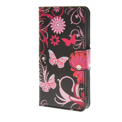 

MOONCASE Butterfly style Leather Side Flip Wallet Card Slot Stand Pouch Case Cover for Sony Xperia Z4 Compact (Mini) a04