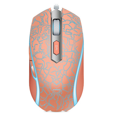 

Rapoo V210 игровой мыши игры мышь проводная мышь для ноутбука пламя мышь розового золота версии