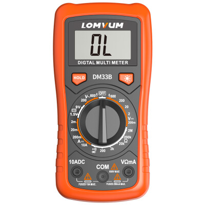 

Long Yun LOMVUM DM33B intelligent anti-burning multimeter manual multi-function high-precision digital display electric universal table small table pen package