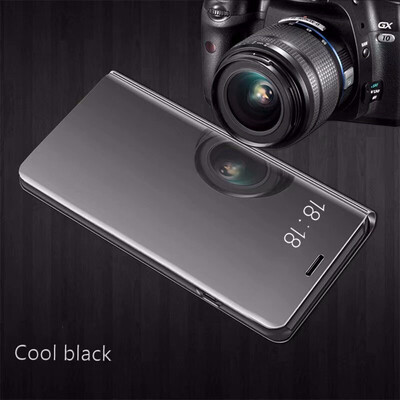 

Goowiiz Phone Case For Huawei Honor 7C Play10 Luxury Slim Mirror Flip Shell Stand Leather Smart Cover