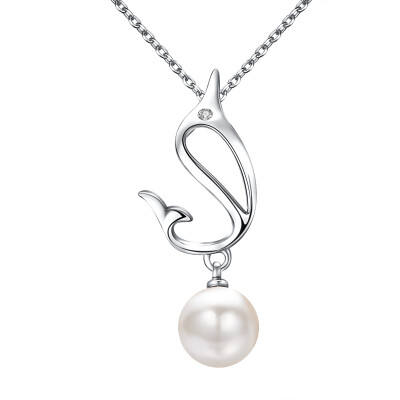 

Yoursfs Pearl Necklace For Women Freshwater Cultured Pearl Infinity Pendant faux pearl necklace