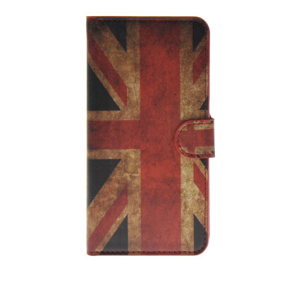 

MOONCASE UK British Flag Leather Side Flip Wallet Card Slot Stand Pouch Case Cover for Samsung Galaxy E7