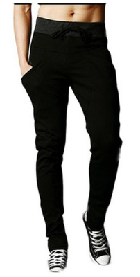 

Mooncolour Men's Fake Zip Pockets Jogging Harem Pants