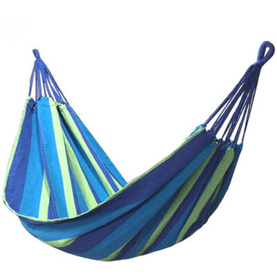 

Anandi Adandyish Single Canvas Colorful Hammock Thickening Widening Outdoor Leisure Swing Camping Sleeping Sleeping Blue 19 08m