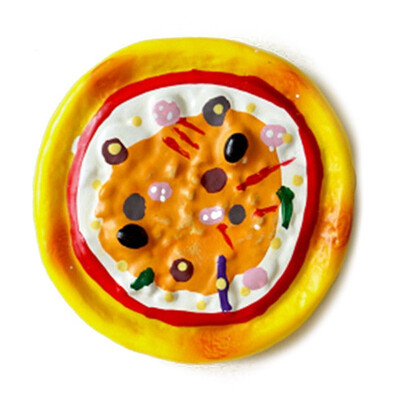 

UpperX Cute Refrigerator Magnetic Stickers Kitchen Home Decor Yellow pizza