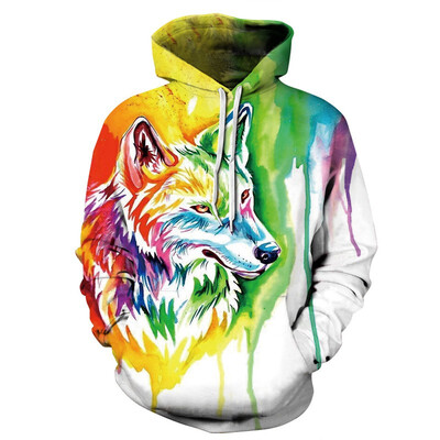 

QYDM0230Mens Hoodie 3D Printed Women Pullover Sweater