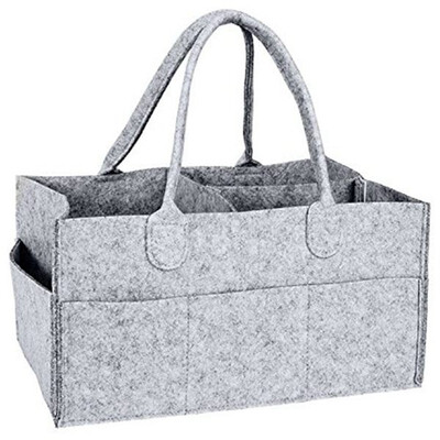 

UpperX Nursery Storage Bin-Baby Diaper Caddy-Nursery Wipes Storage Bag-Portable Basket nappy organizer