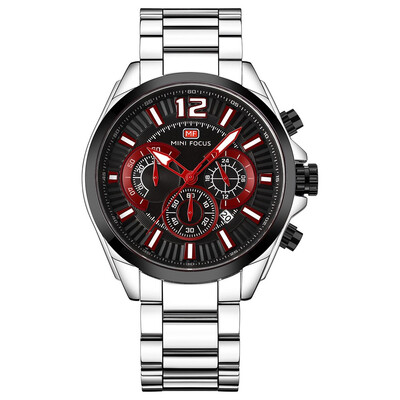 

BOFUTE Mens Watch Sports Watch Quartz Watches Luminous Calendar Waterproof Metal Steel Strip 0104G
