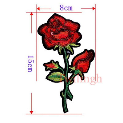 

1 Pcs Flower Patches Sequined Sticker Sew Iron On Patch Pink Flowers Applique Garment DIY Sew Clothes Repair Badges For Wedding