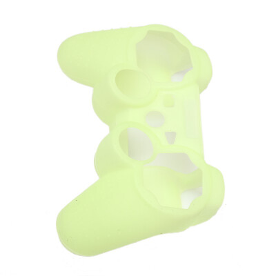 

green Cover Night For PS3 Silicone Rubber Skin Case luminous Controller