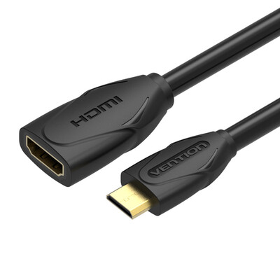 

предупреждение, на высокой скорости и мини - HDMI мужчин и женщин продление синхронизация данных кабель HDMI - адаптер