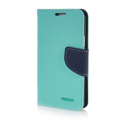 

MOONCASE Cross pattern Leather Wallet Flip Card Slot Pouch Stand Shell Back Case Cover for Samsung Galaxy A3 Mint Green