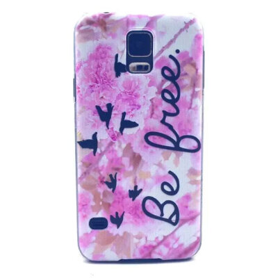 

MITI Hot Sale Ultra Thin Phone Cases for Samsung S5 i9600 Soft TPU Clear Transparent Phone Skin Cover Various Flowers Painted