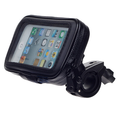 

Motorcycle Bicycle Water Resistant Holder / Stand for GPS / Iphone 5 - Black