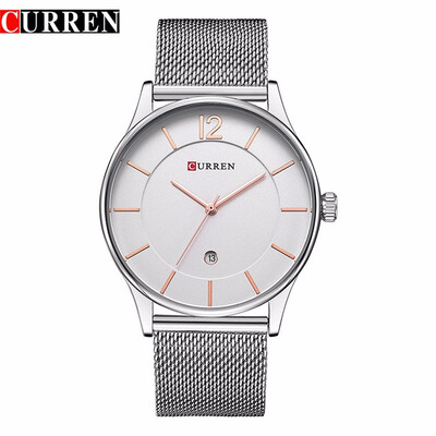 

CURREN 8231 Fashion Casual Quartz Watch men Complete Calendar Water Resistant Luxury Brand relogio masculino