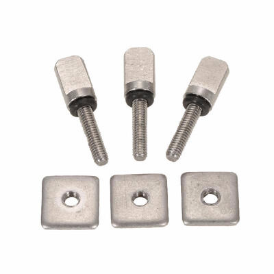 

3 Surfboard Longboard Sliding Fin Screw & Fin Plate Replacement Kit for Stand Up