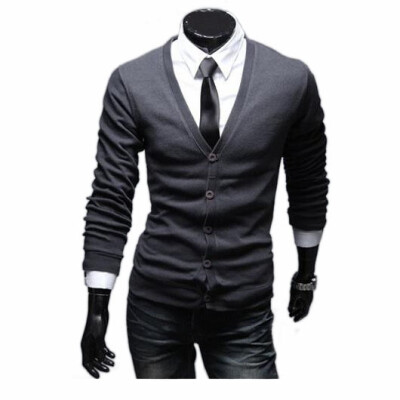 

Zogaa New Men's Knitwear V-neck Fashion Casual