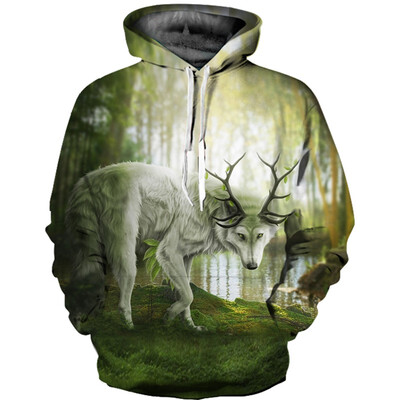 

Mens Hoodie 3D Printed Women Pullover Sweater
