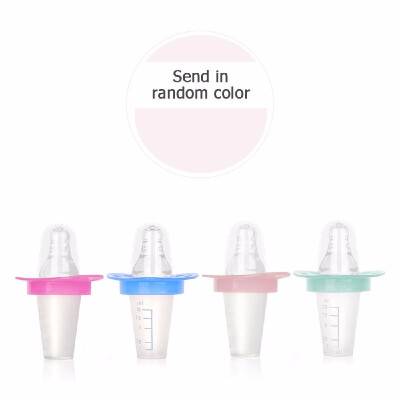 

Popular Transparent Newborn Baby Pacifiers Feeder Liquid Medicine Dispenser PinkBlue Random Delivery