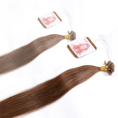 

BHF HAIR Fusion hair extensions Pre Bonded Nail U Tip Real Human Hair Extensions Platinum Blonde Color 1gs 20g pack