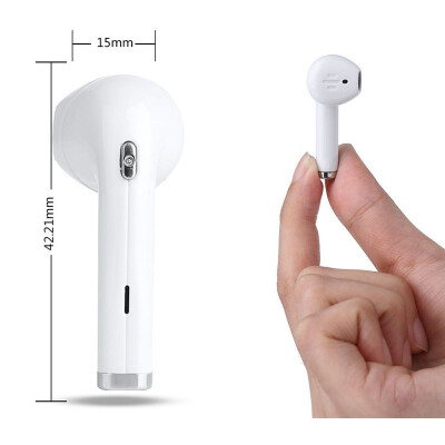 

I7 Bluetooth headset binaural wireless hanging ear type ultra small mini invisible sports earplugs in-ear universal