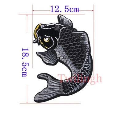 

1 Pcs Top New Brand Clothes Patches Bird Fish Flower Embroidered Patch DIY Iron On Sew Fabric Repair Clothing Wedding Patches